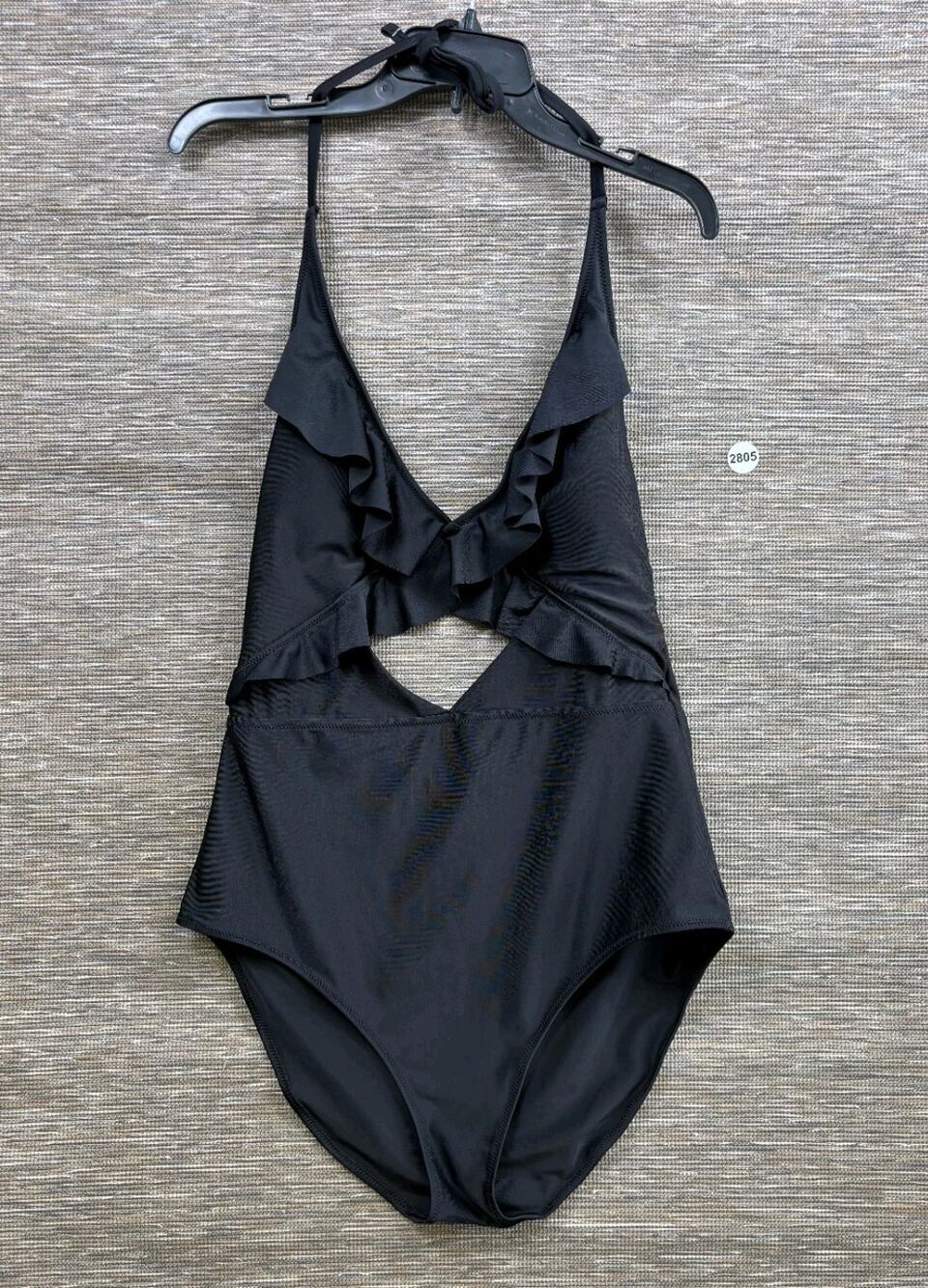Aerie One Piece Full Coverage Swimsuit Womens Size XL Long Black NEW